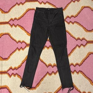 Gap True Skinny Black Distressed Jeans